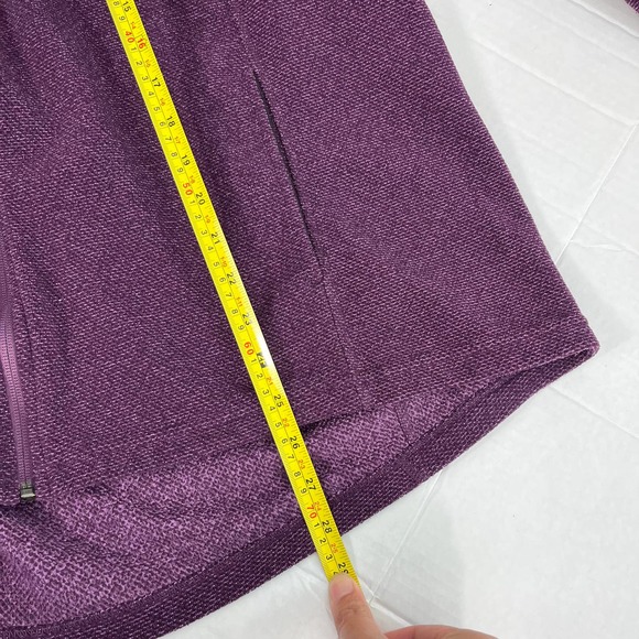 Duluth Men XXL Checkpoint Violet Full Zip Mock Jacket Softshell Fleece Pockets - Picture 9 of 13